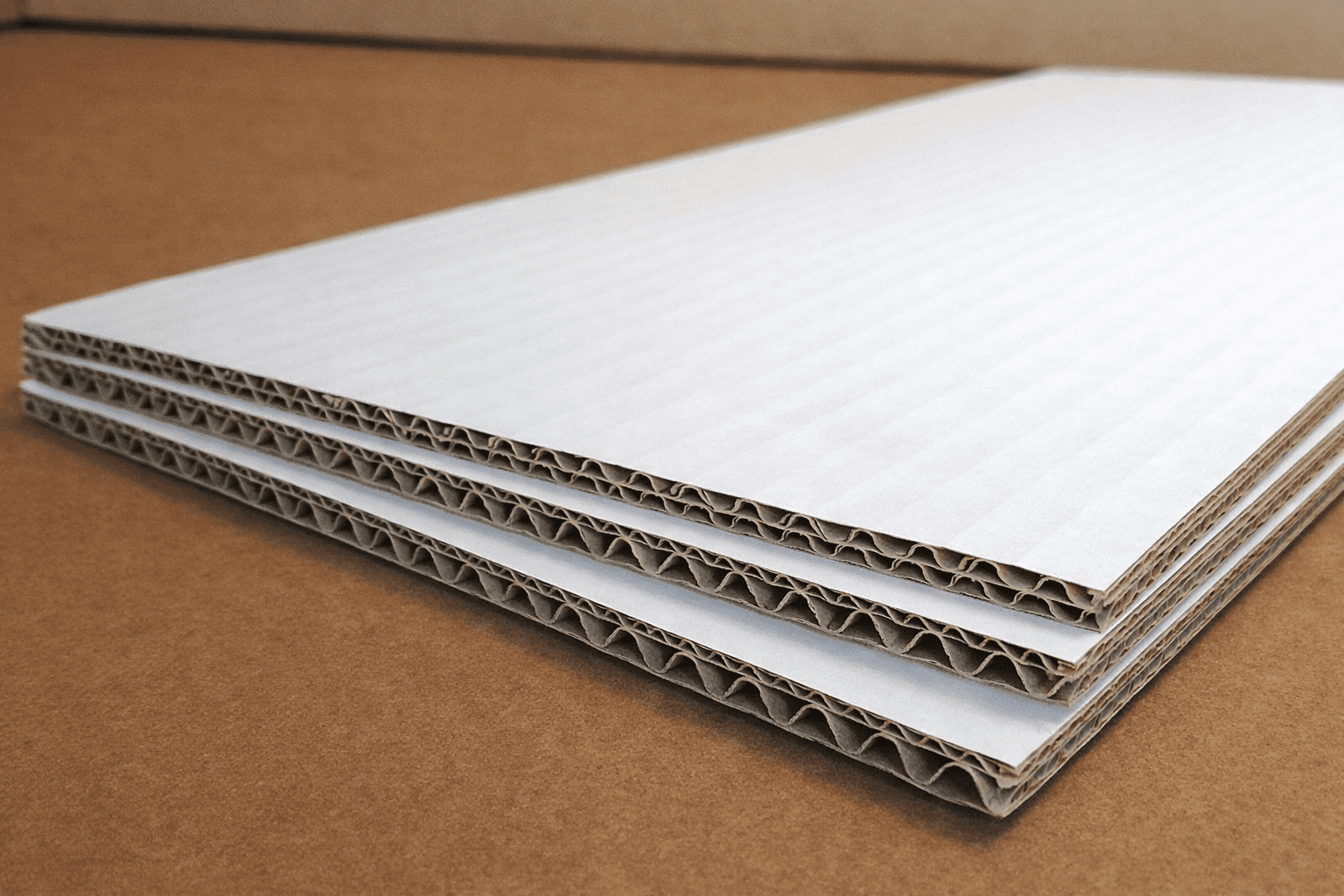 ГОФРОКАРТОН ПЯТИСЛОЙНЫЙ П-32 ВС БЕЛЫЙ 2000х1000мм