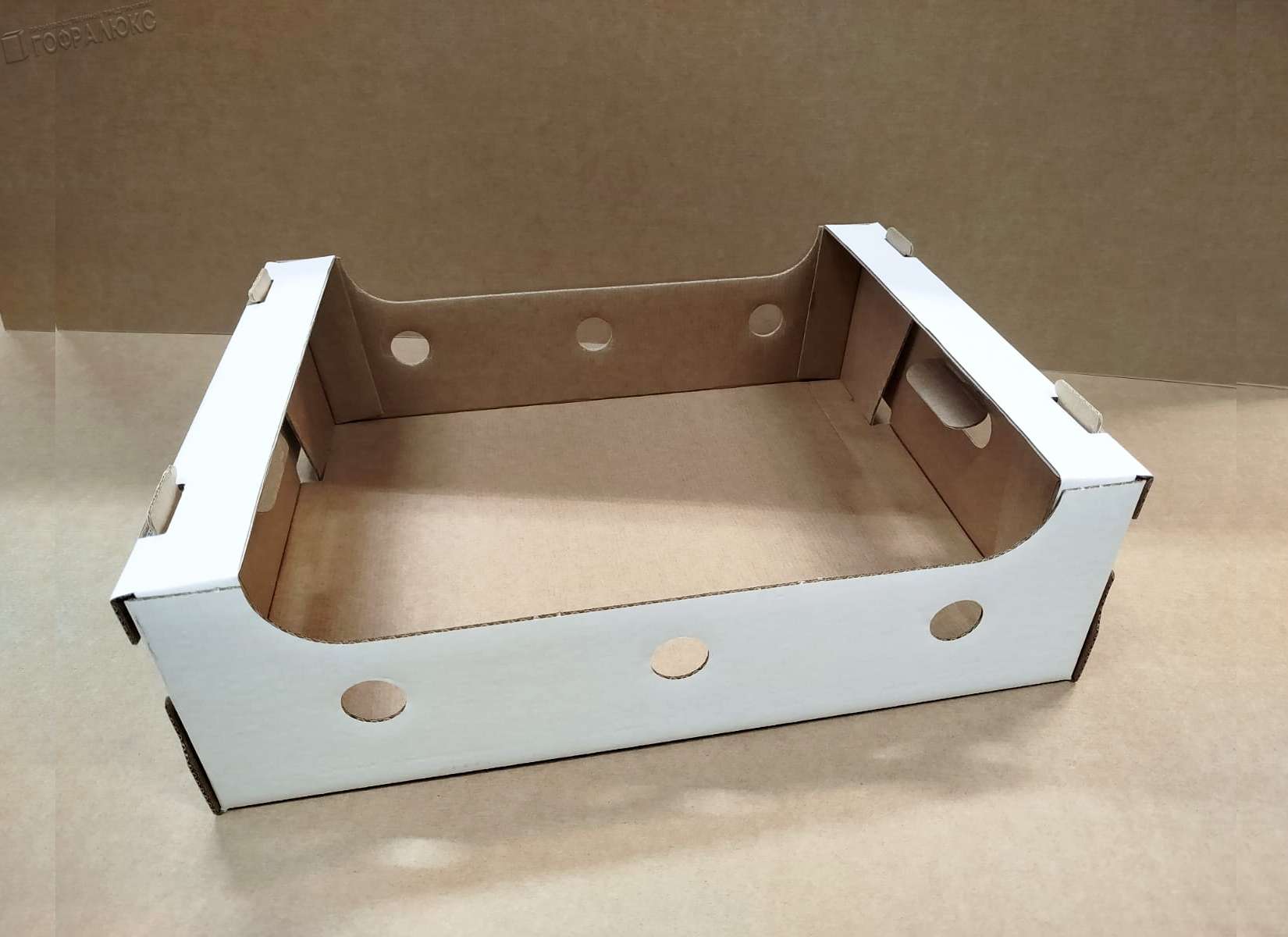 Гофролоток 460х365х140мм, П-32 ВЕ белый