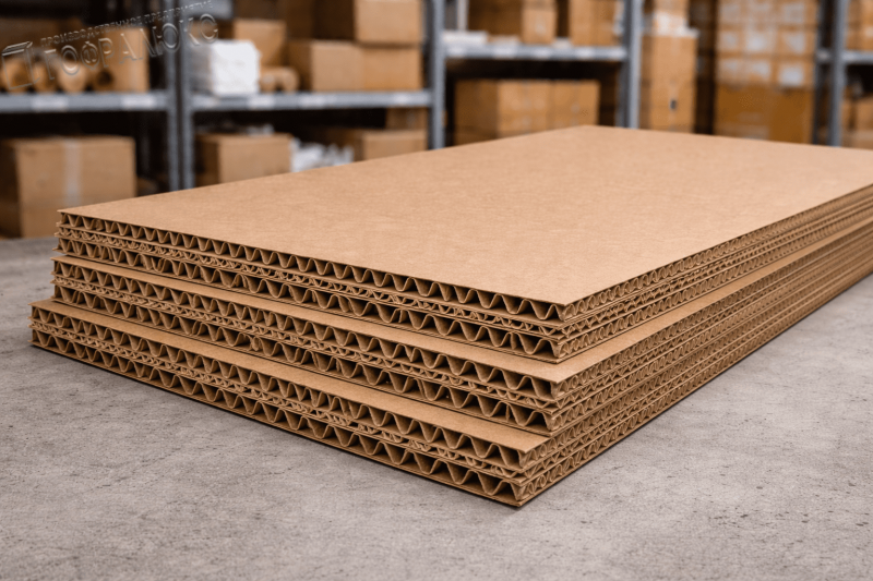 ГОФРОКАРТОН ПЯТИСЛОЙНЫЙ П-31 ВС БУРЫЙ 2000х1000мм