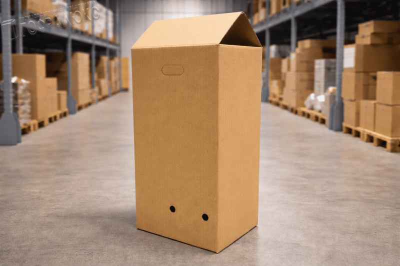 Четырехклапанный пятислойный гофрокороб под пэт-кег 30л 300х300х570 мм с одноцветной печатью