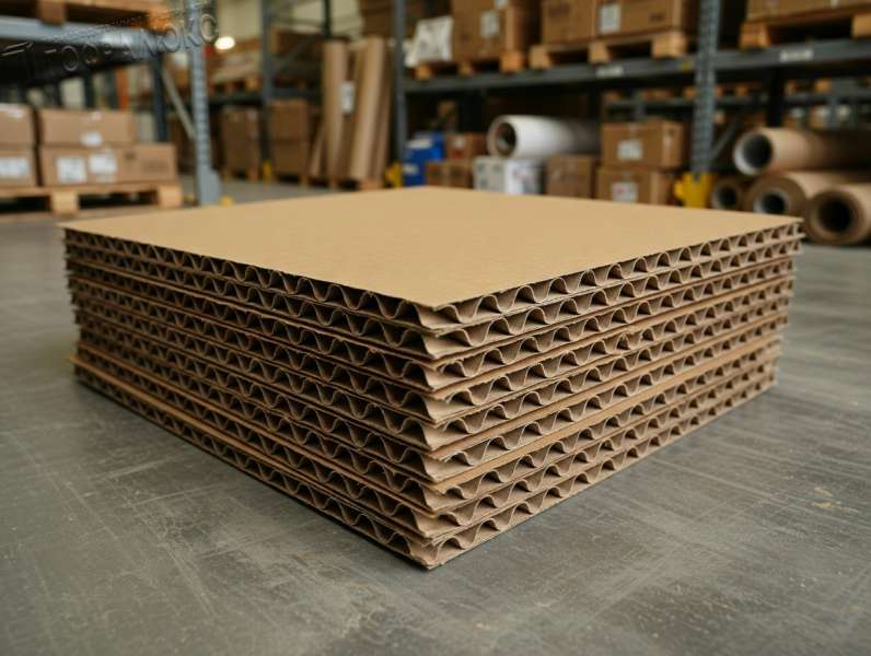 ГОФРОКАРТОН ПЯТИСЛОЙНЫЙ П-32 ВС БУРЫЙ 2000Х1000мм