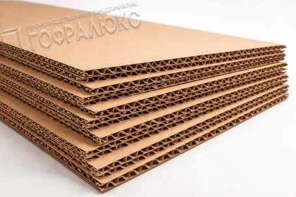 ГОФРОКАРТОН ТРЕХСЛОЙНЫЙ Т-25 БУРЫЙ 2000х1000мм