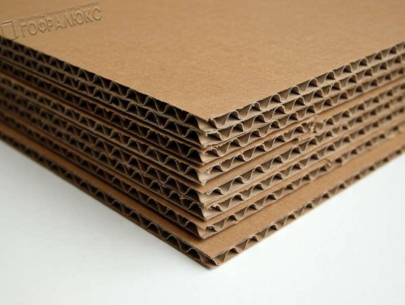 ГОФРОКАРТОН ПЯТИСЛОЙНЫЙ П-32 ВС БУРЫЙ 2000Х1000мм
