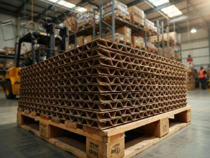 ГОФРОКАРТОН ПЯТИСЛОЙНЫЙ П-32 ВС БУРЫЙ 2000Х1000мм