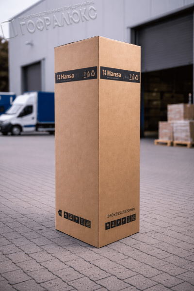 Четырехклапанный гофрокороб 560х555х1820мм для холодильника